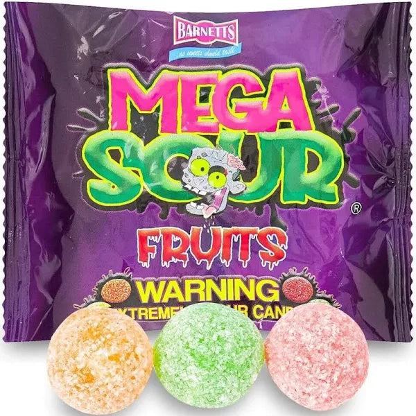 Barnetts Mega Sour Fruits Bag 3.7oz