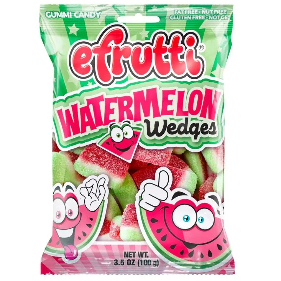 Efrutti Gummi Watermelon Wedges 3.5oz Bag