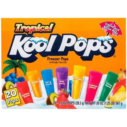 Kool Pops Tropical Freezer Pops 20ct