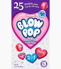 Blow Pop Bubble Gum Filled Pops Valentine Exchange