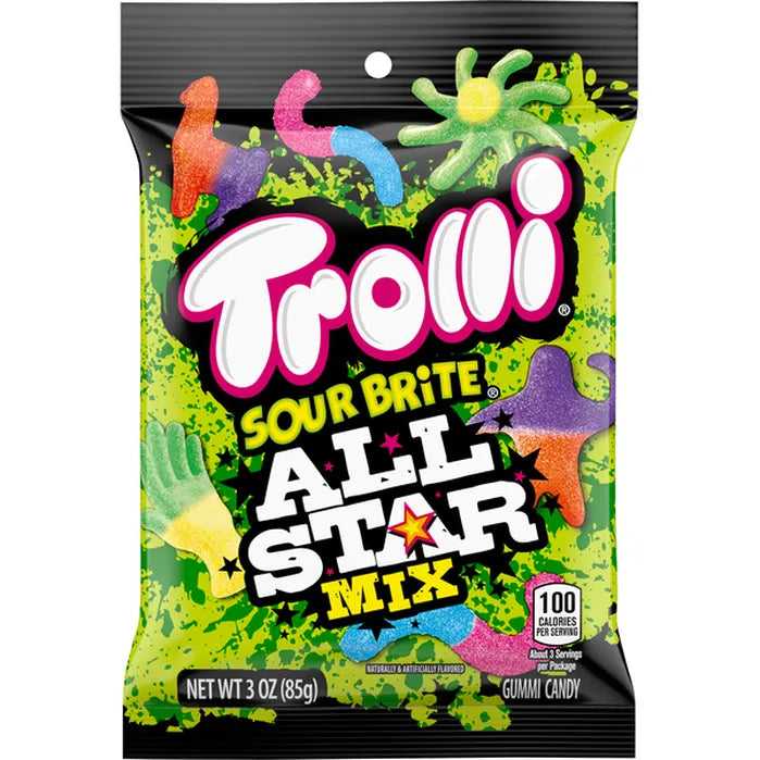 Trolli Sour Brite All Star Gummi Mix 3oz