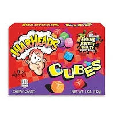 Warheads cubes sour sweet and fruity 4oz