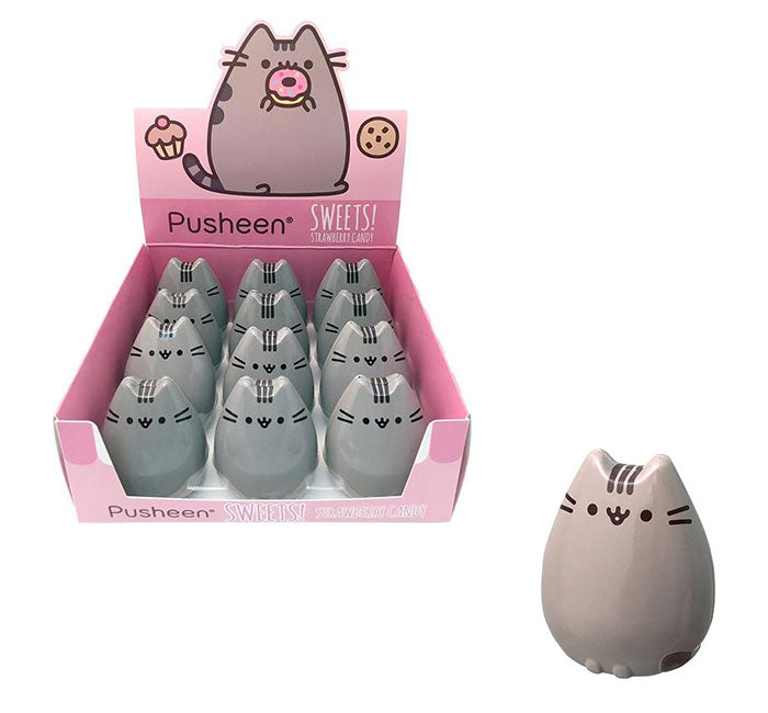 Pusheen Cat Tin with Strawbery Candy