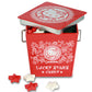 HELLO KITTY TAKE-OUT TIN W/ RED&WHITE STAR CANDY