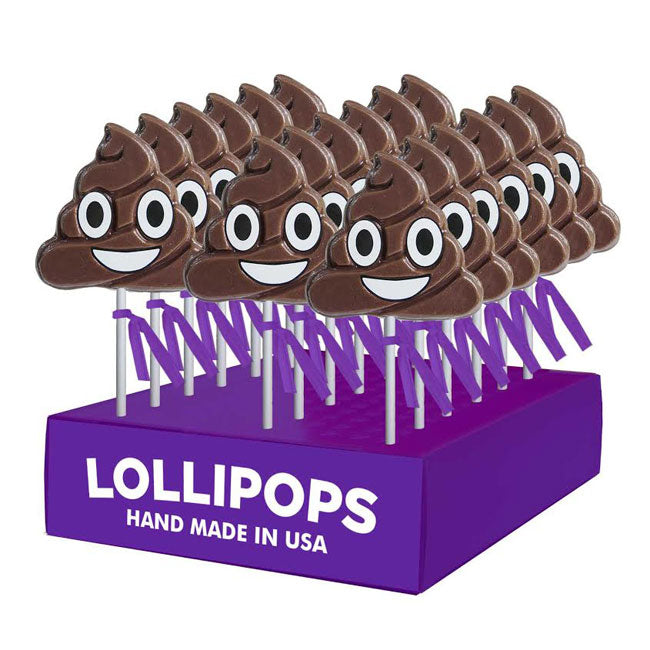 MELVILLE EMOJI POOP LOLLIPOPS