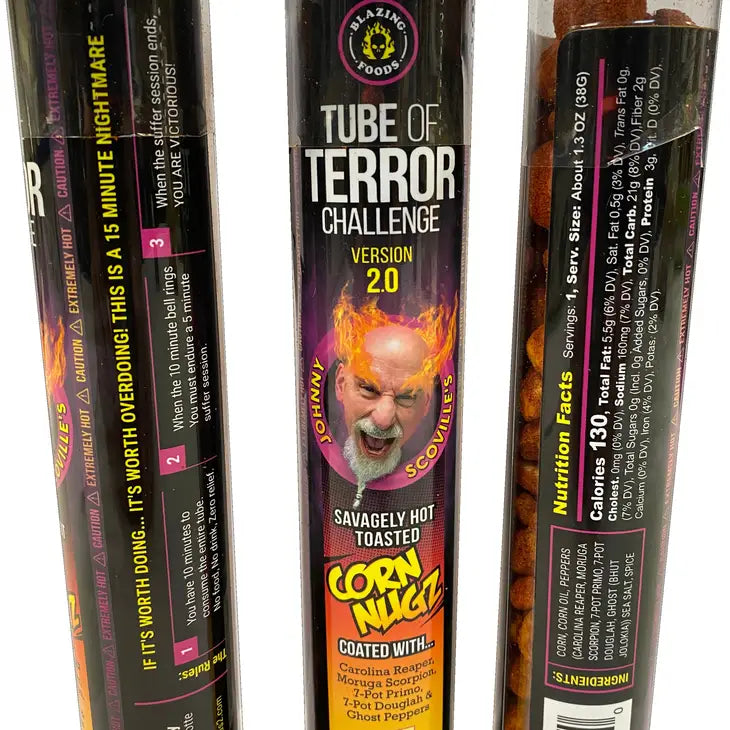 Tube of Terror Version 2.0 Savagely Hot Toasted Corn Nugz