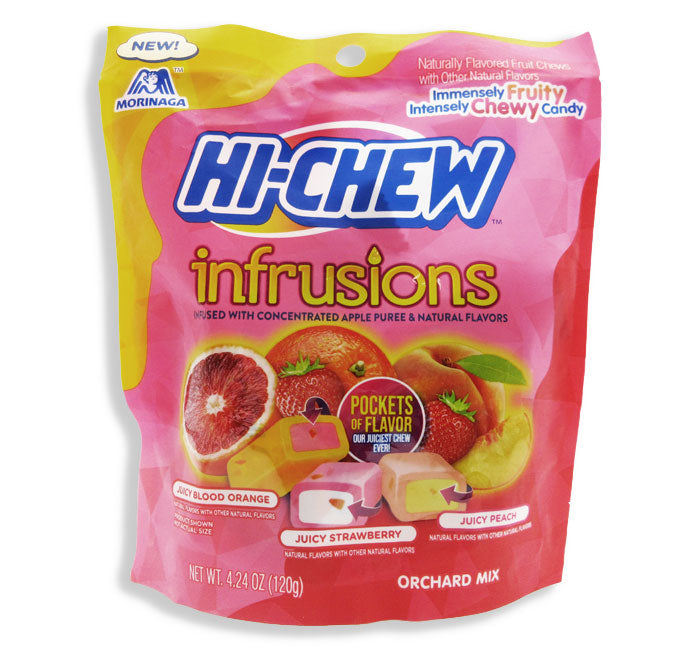 Hi-Chew Peg Bag Infrusions Mix 4.24 oz - Imported