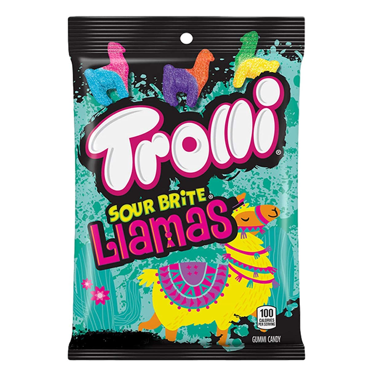 Trolli Crawlers Gummi Candy, Sour Brite Tropical Llama- 3 oz