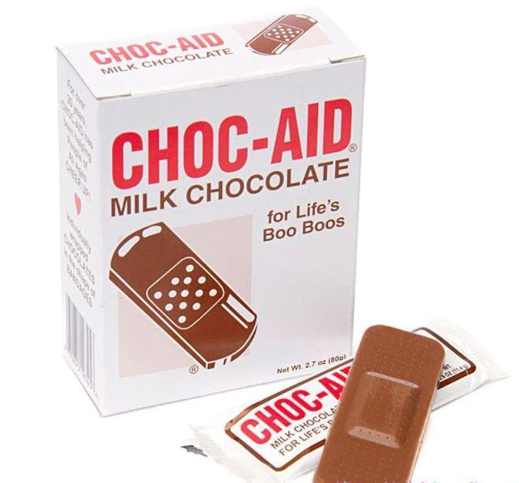 Choc Aid Chocolate Bandage Box