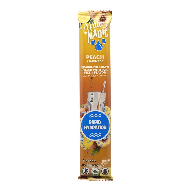 Magic Straws Water Magic - Peach Lemonade