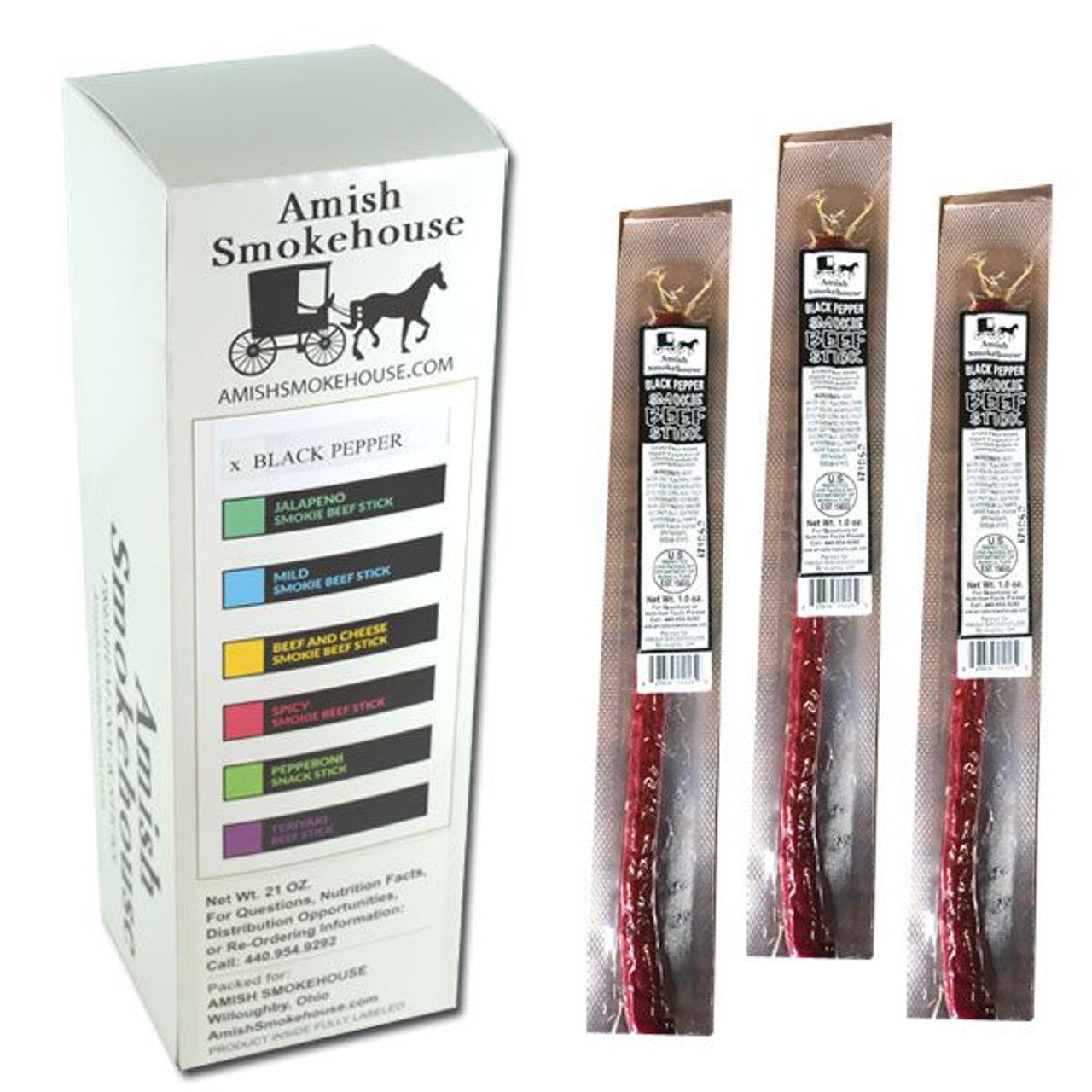 Amish Smokehouse Black Pepper Beef Stick