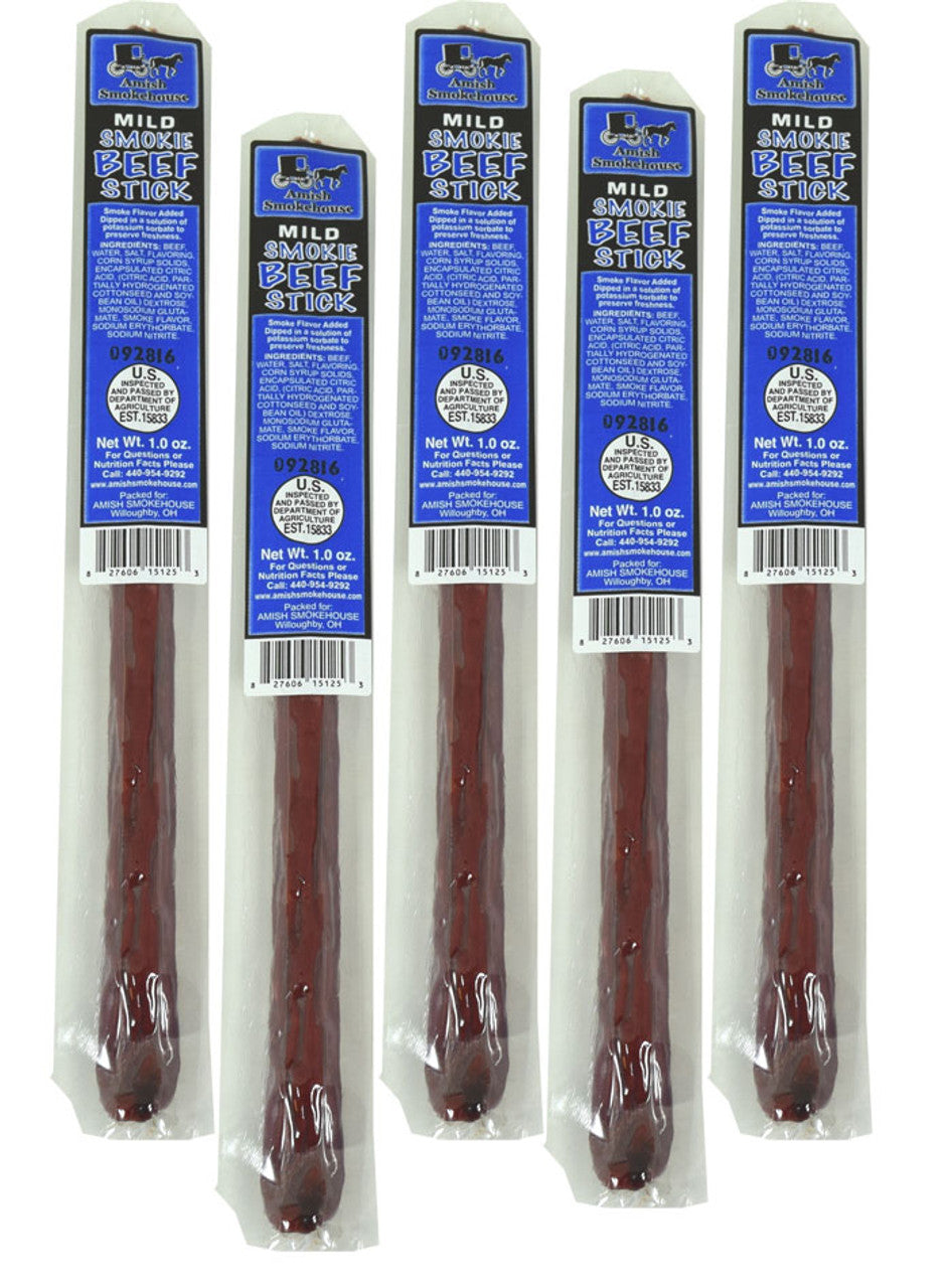 Amish Smokehouse Smokies Mild Beef Sticks