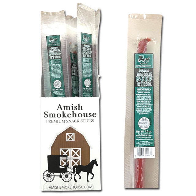 Amish Smokehouse Jalapeño Beef Snack Stick