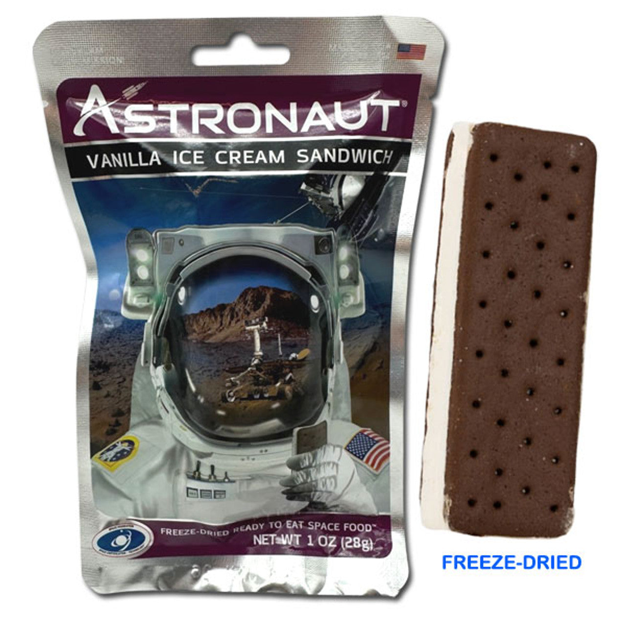 Astronaut Freeze Dried Vanilla Ice Cream Sandwich