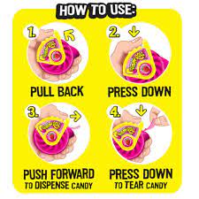 Push Pop Gummy Roll Instructions