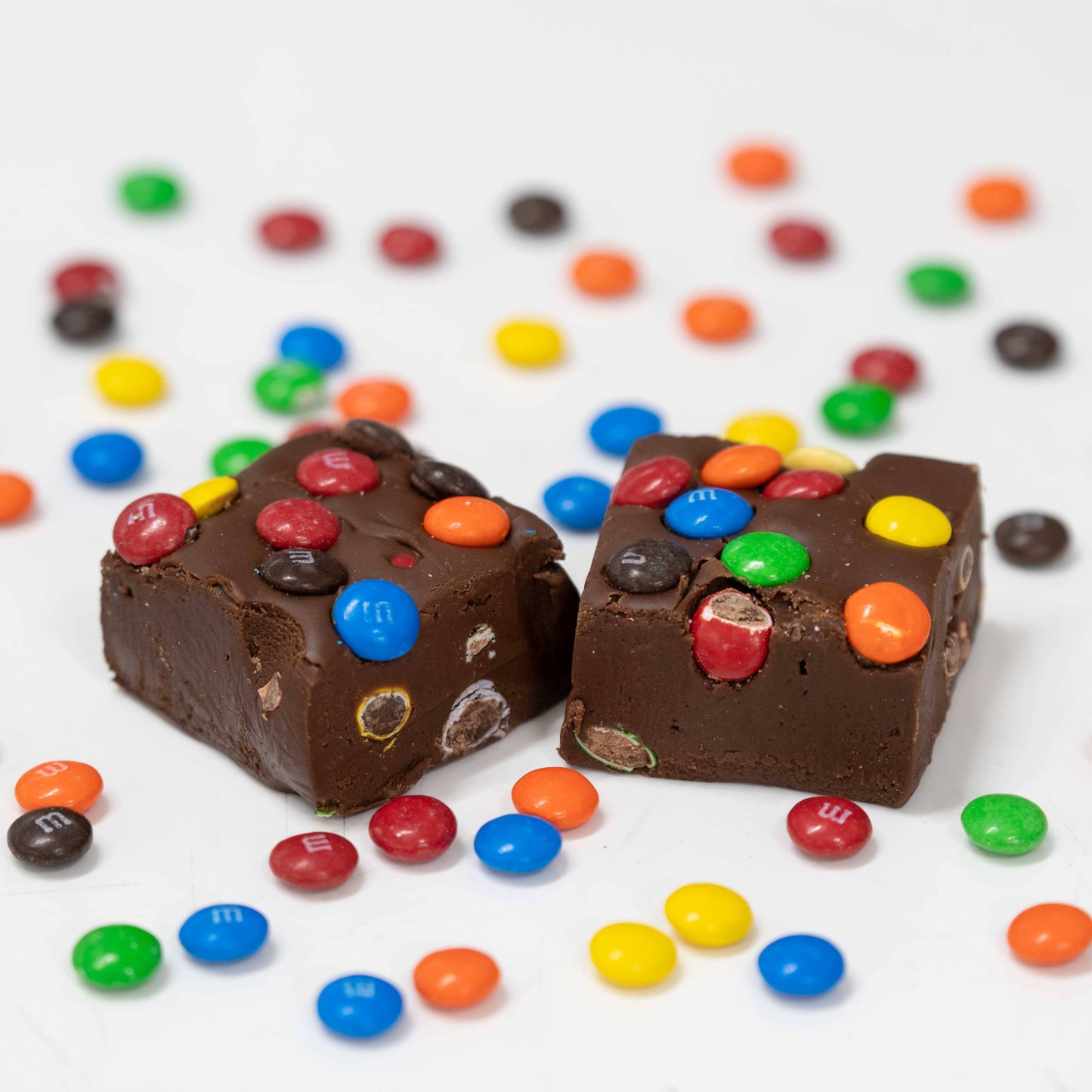 Valley Fudge & Candy - Chocolate Fudge with M&M's (1/2 lb Package)