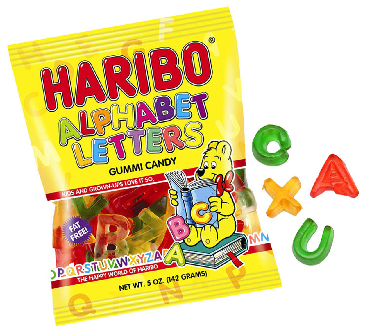 Haribo Gummi Letters 5oz Bag
