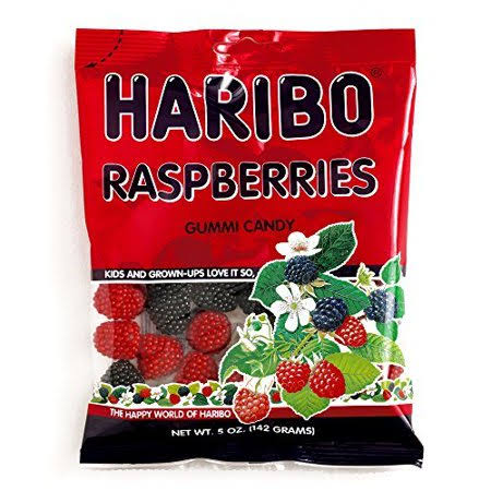 Haribo Gummy Raspberries 4oz