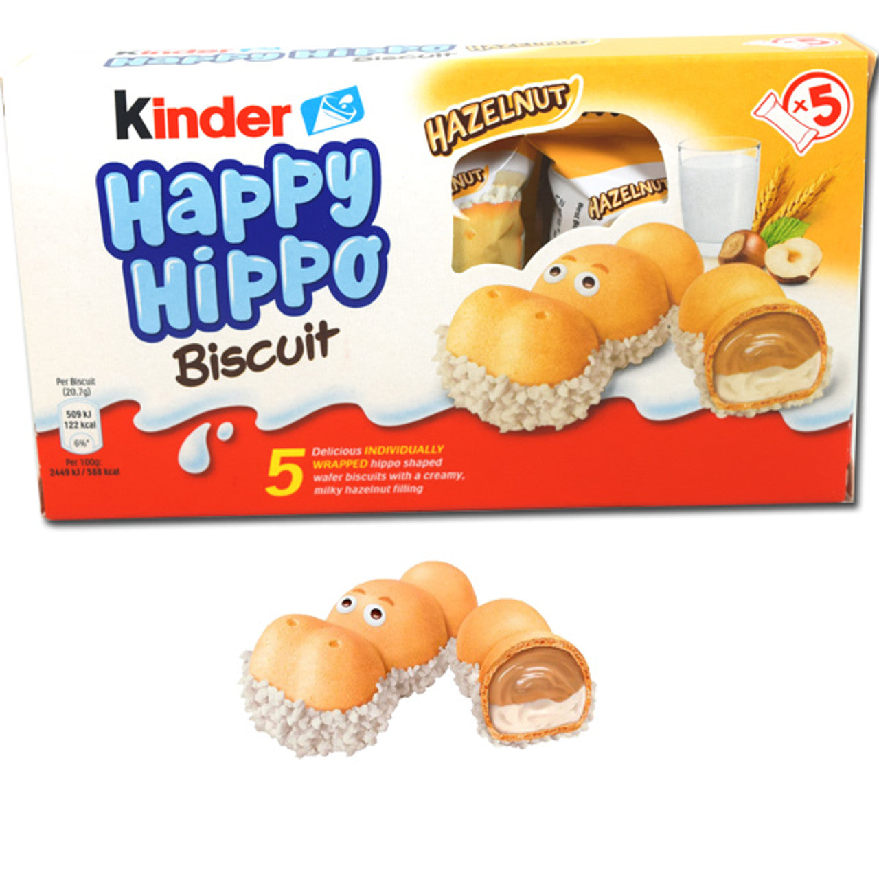 Kinder Happy Hippo Hazelnut 5 Pack