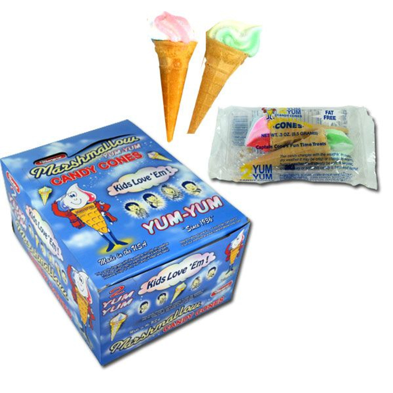 Marpo Marshmallow Cones 2pk