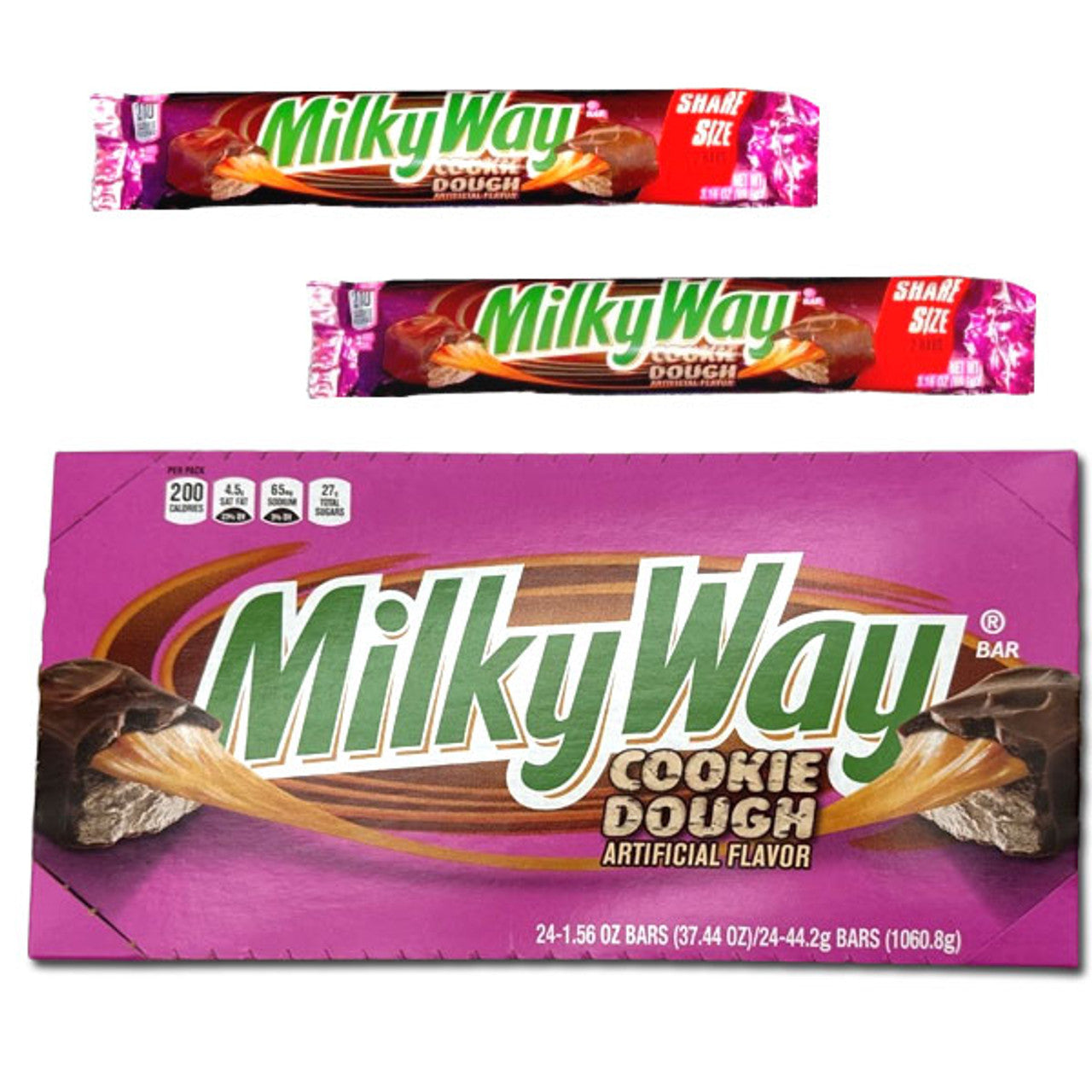 Milky Way Cookie Dough Bars Share Size