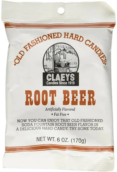 Claeys Hard Candies, Old Fashioned, Root Beer - 6 oz