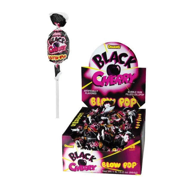 Charms Blow Pop Lollipops - Black Cherry