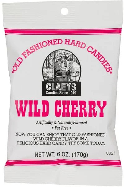 Claeys Hard Candies, Old Fashioned, Wild Cherry - 6 oz