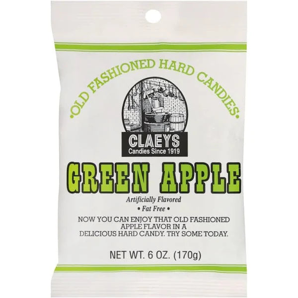Claeys Hard Candies, Old Fashioned, Green Apple - 6 oz