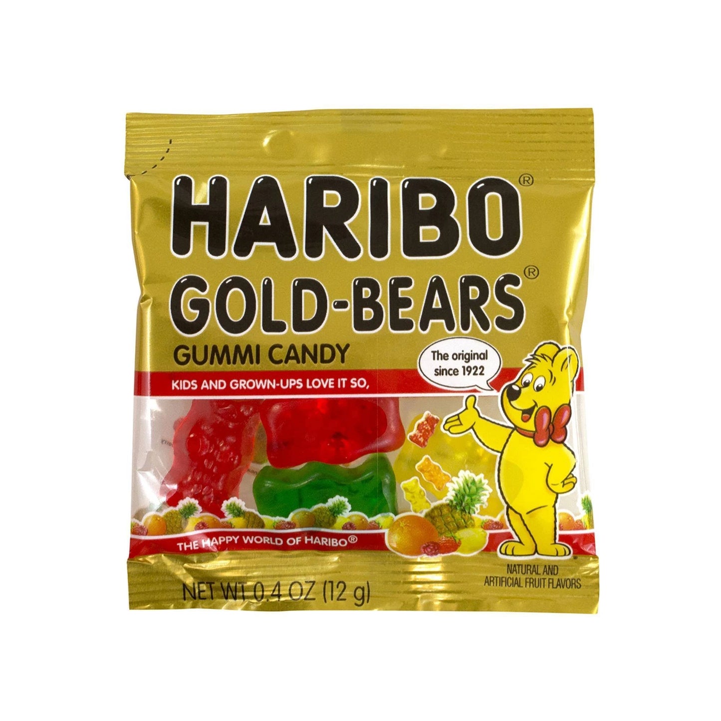 Haribo Gold Mini Packs Gummi Bears 0.4oz