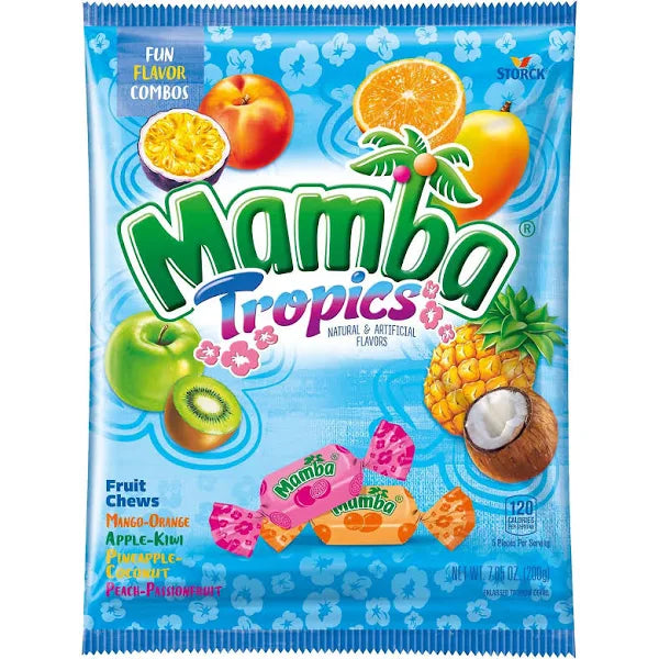 Mamba Fruit Chews Tropics 7.05oz