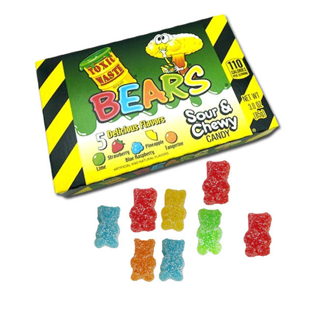 Toxic Waste Sour Bears 3oz Box