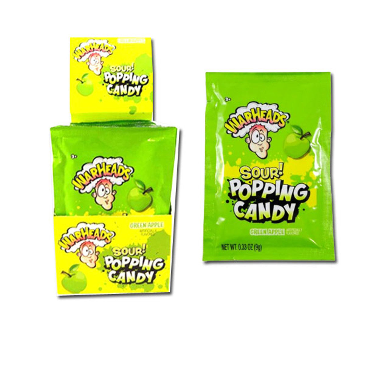 Warheads Sour Popping Candy - Sour Apple